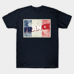 France Vintage style retro souvenir T-Shirt